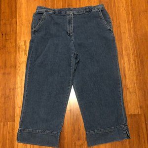 Womens KAREN SCOTT Cropped Denim Capris Pants, 12